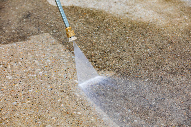 Walkway pressure washing